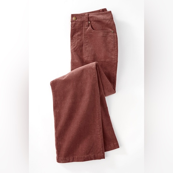 Women's Brown Corduroy Pants - Picture 2 of 9